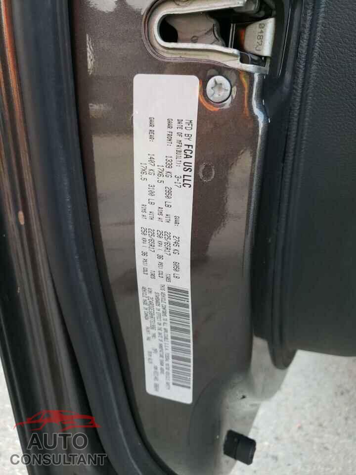 DODGE CARAVAN 2017 - 2C4RDGEG8HR731996