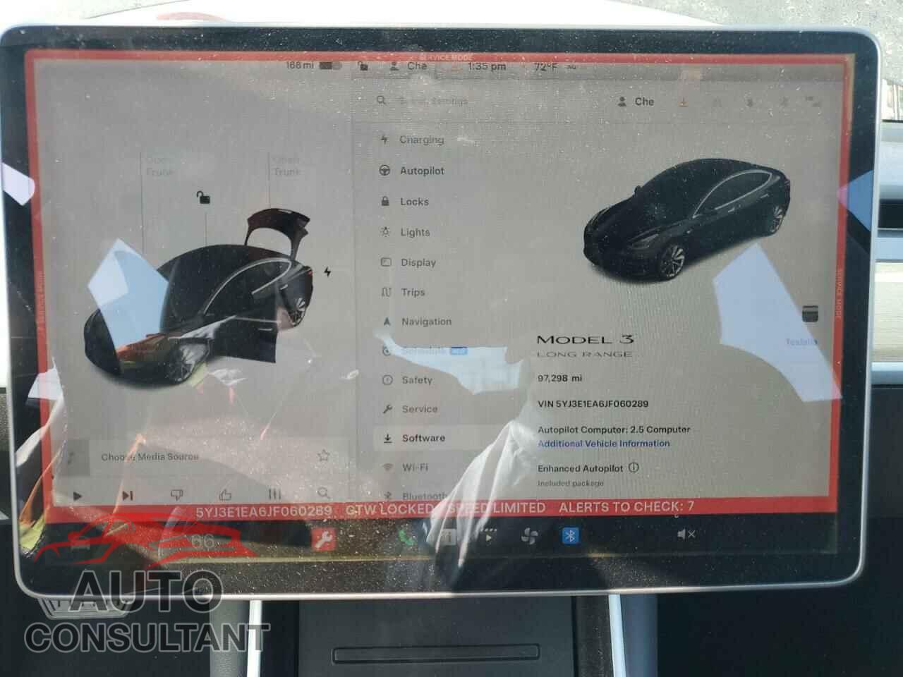 TESLA MODEL 3 2018 - 5YJ3E1EA6JF060289