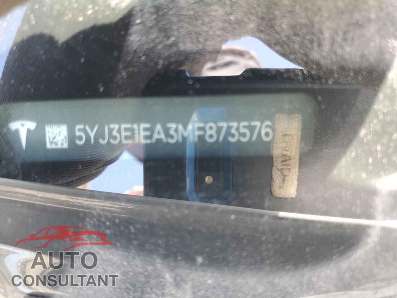 TESLA MODEL 3 2021 - 5YJ3E1EA3MF873576