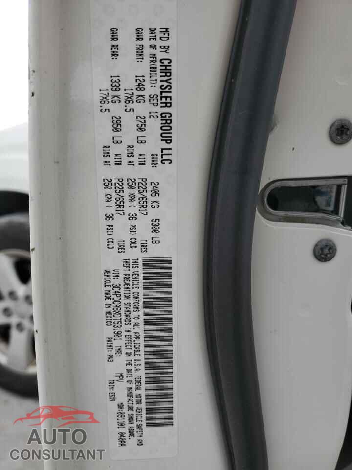 DODGE JOURNEY 2013 - 3C4PDCABXDT531901