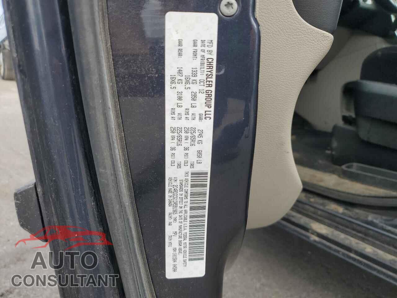 DODGE CARAVAN 2013 - 2C4RDGCG1DR591965