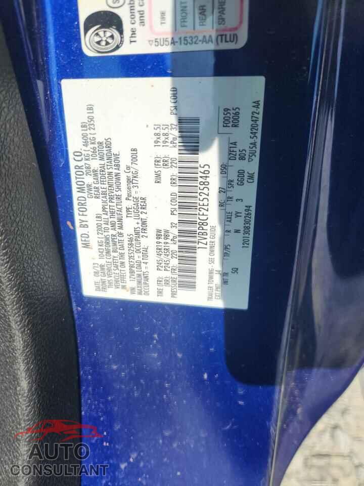FORD MUSTANG 2014 - 1ZVBP8CF2E5258465