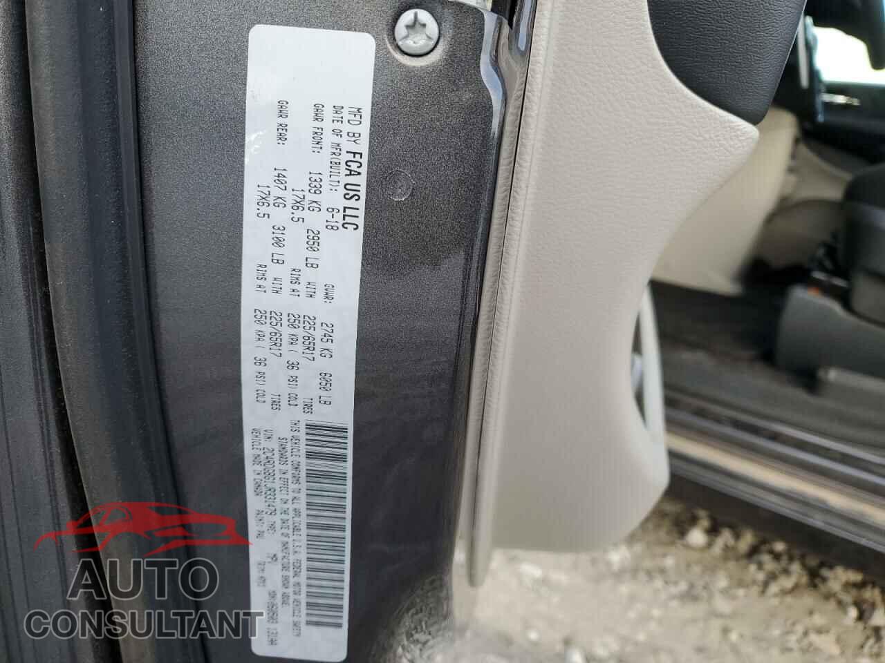 DODGE CARAVAN 2018 - 2C4RDGBG1JR331479
