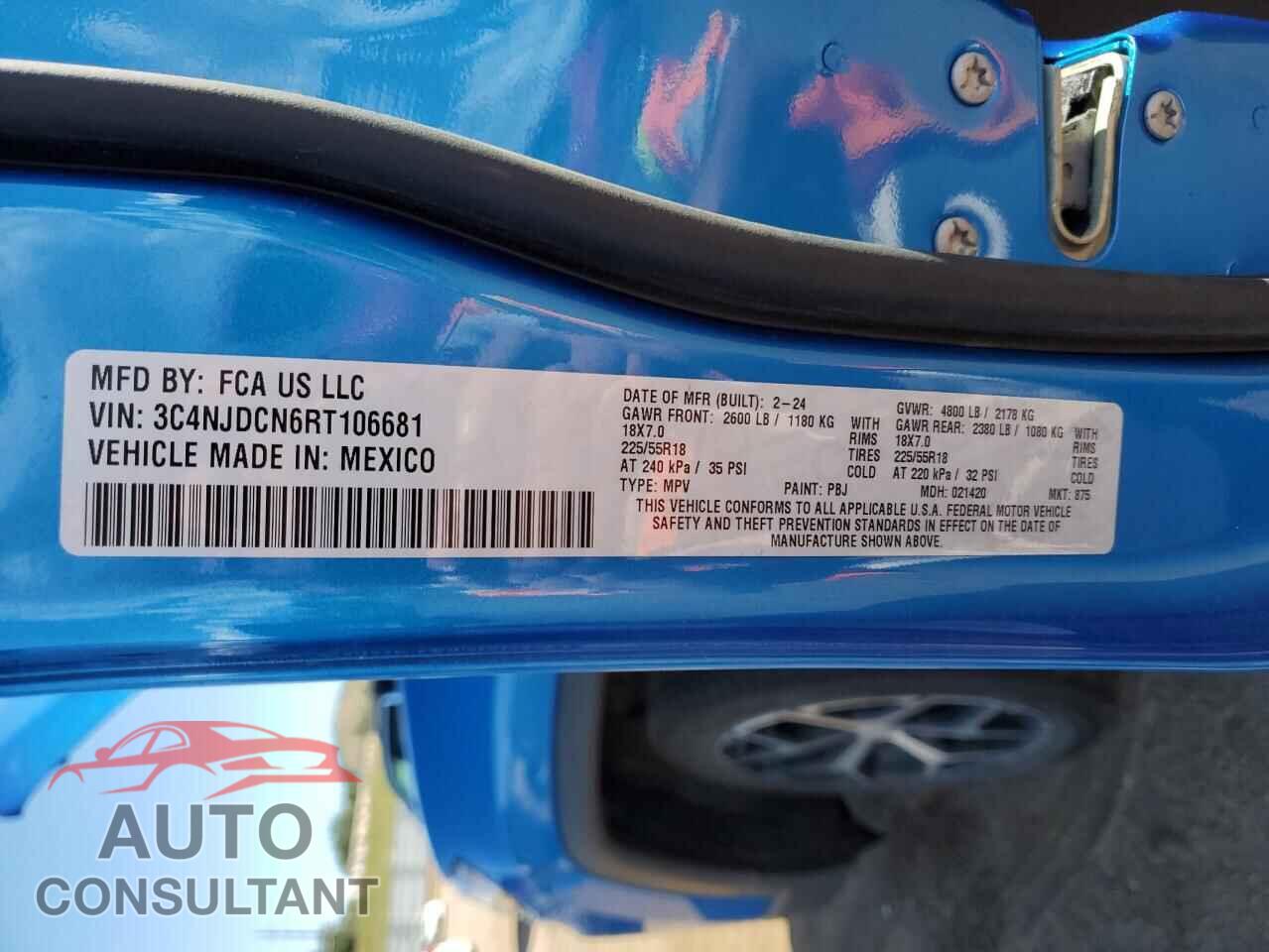 JEEP COMPASS 2024 - 3C4NJDCN6RT106681