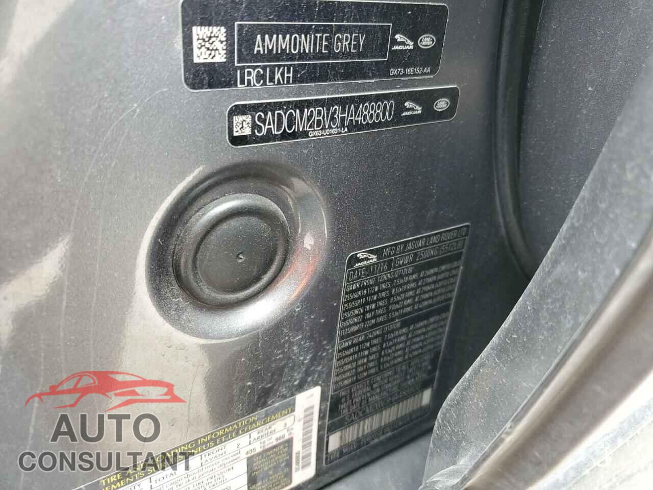 JAGUAR F-PACE 2017 - SADCM2BV3HA488800