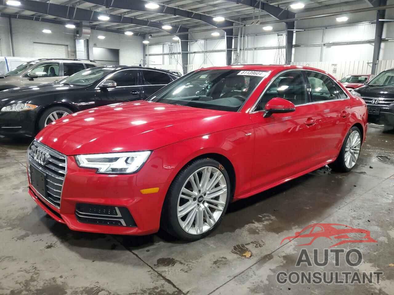 AUDI A4 2017 - WAUENAF4XHN037592