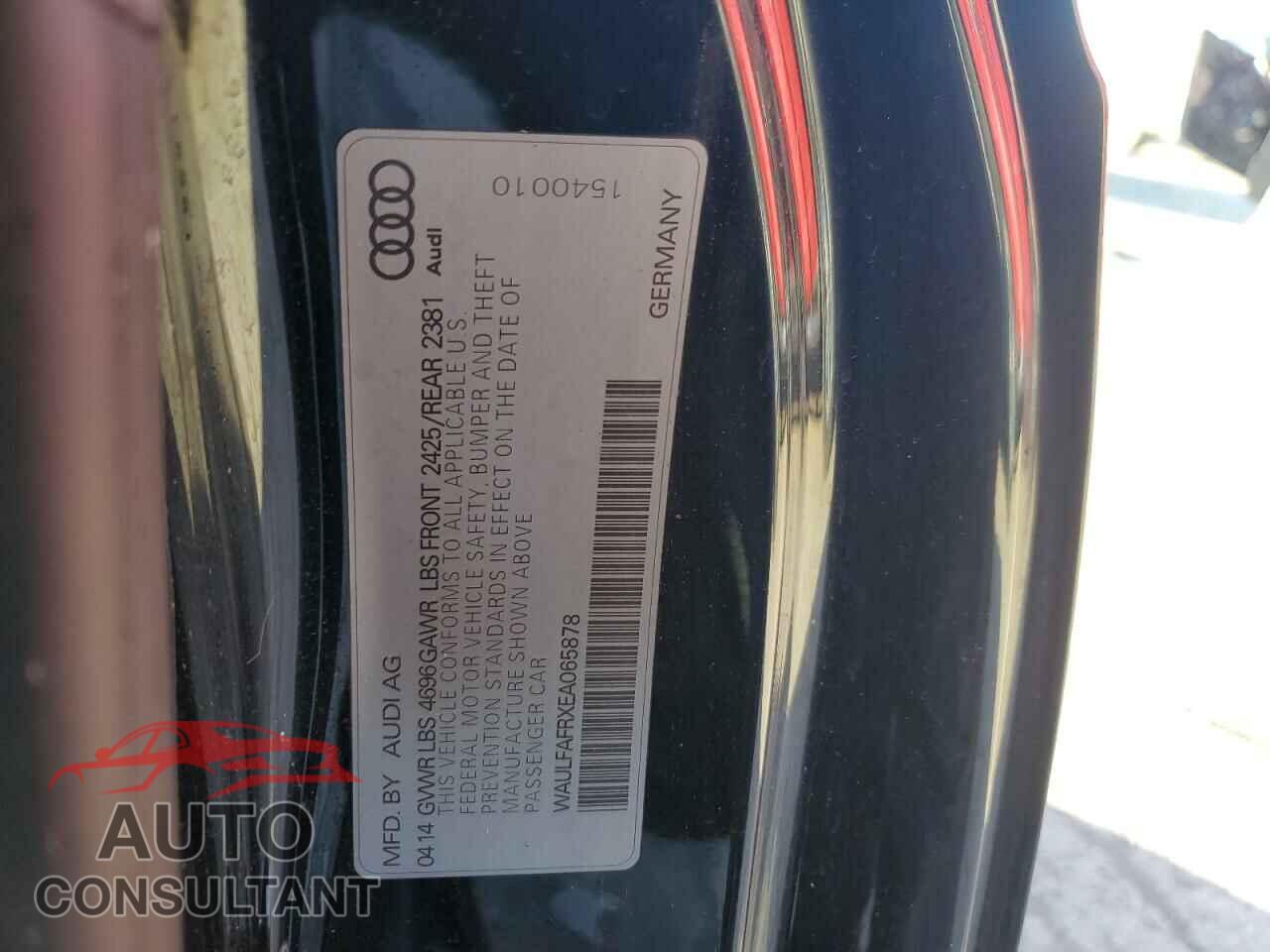 AUDI A5 2014 - WAULFAFRXEA065878