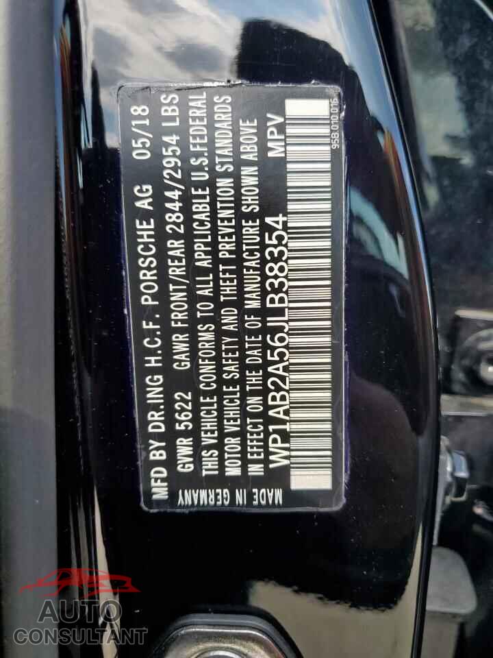 PORSCHE MACAN 2018 - WP1AB2A56JLB38354