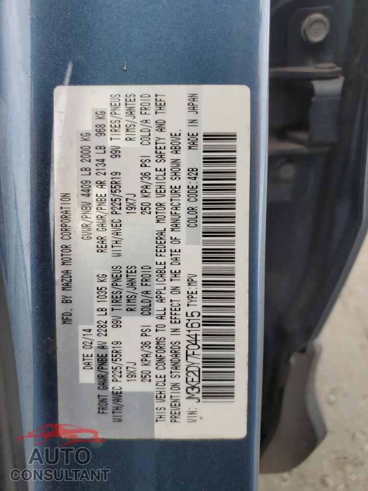 MAZDA CX-5 2015 - JM3KE2DY7F0441615