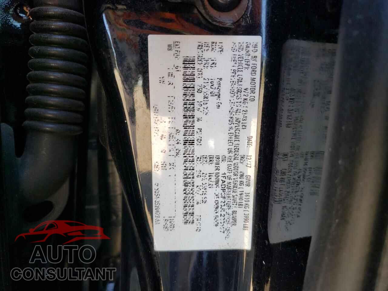 FORD FOCUS 2018 - 1FADP3F23JL228197