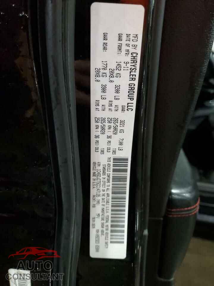 DODGE DURANGO 2012 - 1C4SDJCT5CC147135