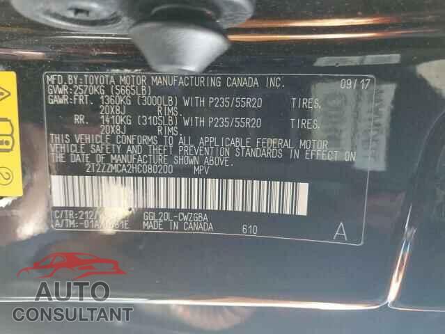 LEXUS RX350 2017 - 2T2ZZMCA2HC080200