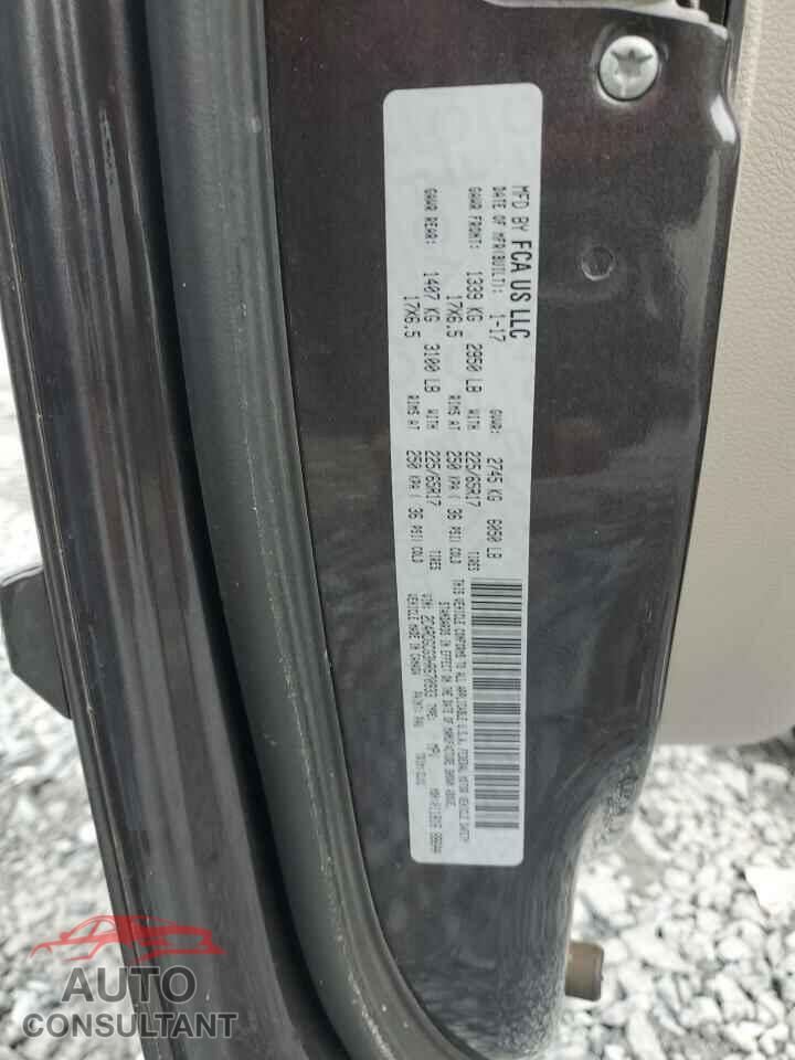 DODGE CARAVAN 2017 - 2C4RDGCG3HR670933