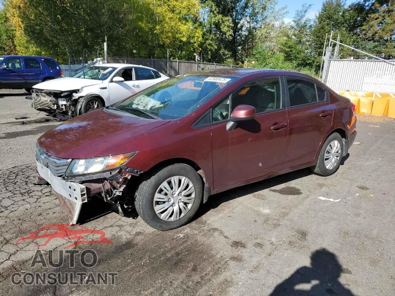 HONDA CIVIC 2012 - 19XFB2F50CE330042