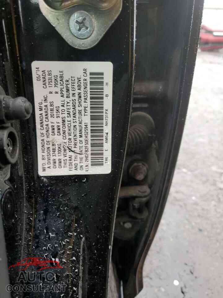 HONDA CIVIC 2014 - 2HGFB2F50EH525941