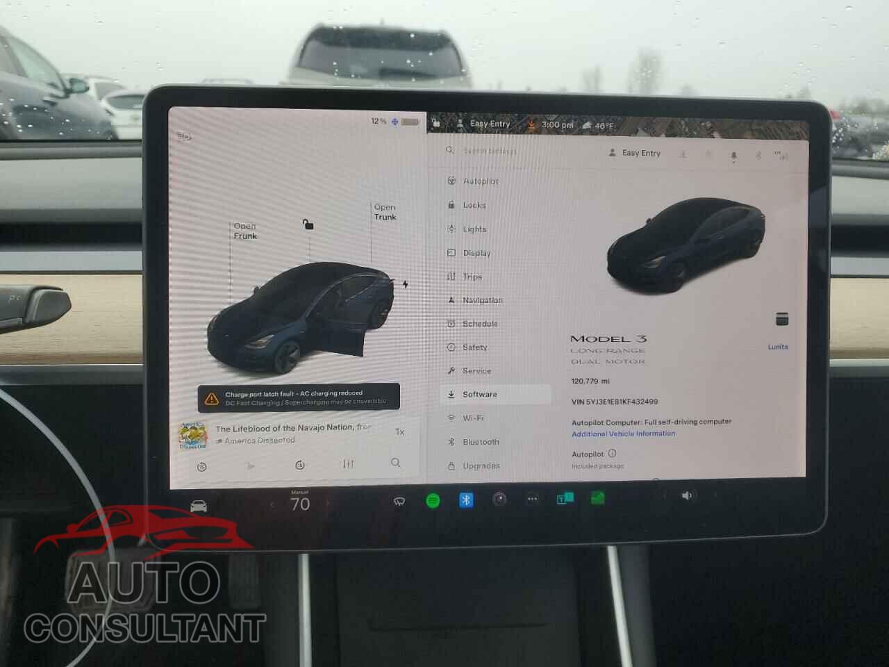TESLA MODEL 3 2019 - 5YJ3E1EB1KF432499