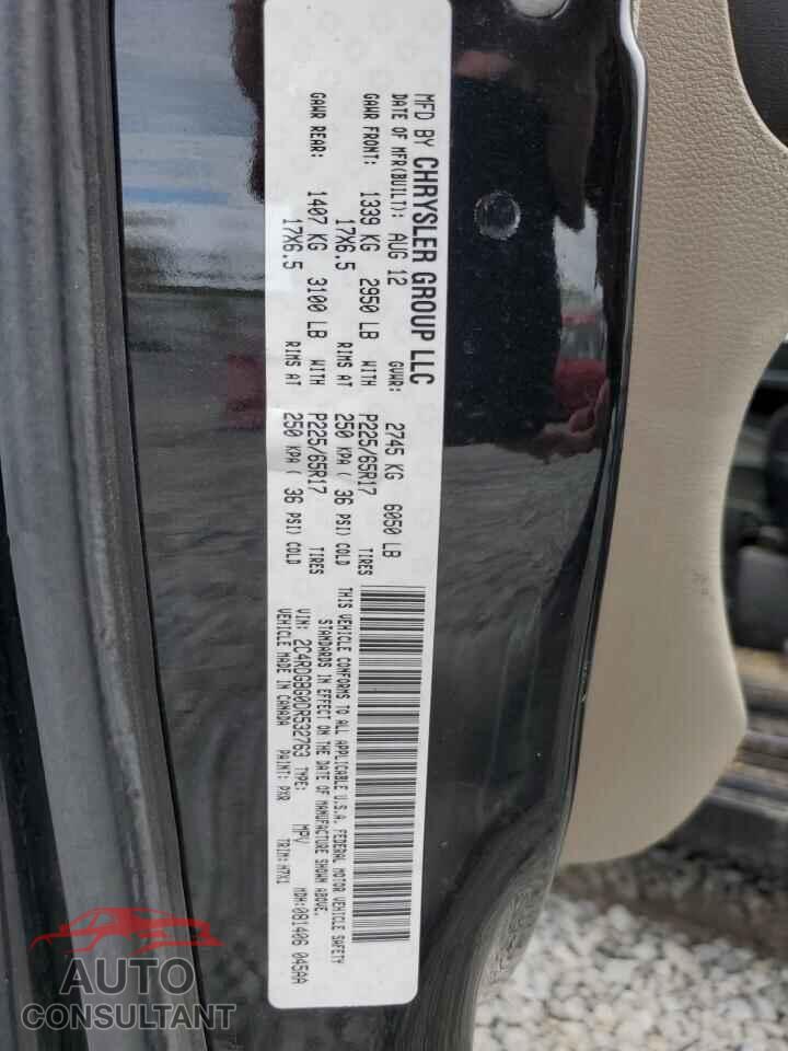 DODGE CARAVAN 2013 - 2C4RDGBG0DR532763