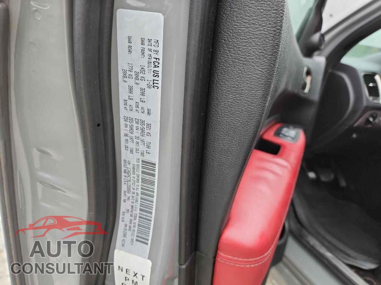 DODGE DURANGO 2020 - 1C4SDHCT9LC259560