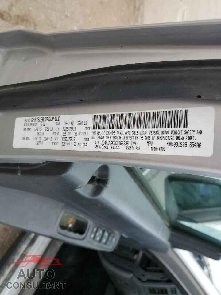 JEEP LIBERTY 2012 - 1C4PJMAK8CW166996
