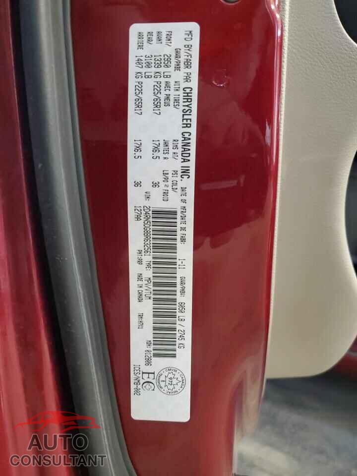 DODGE CARAVAN 2011 - 2D4RN5DG8BR632561