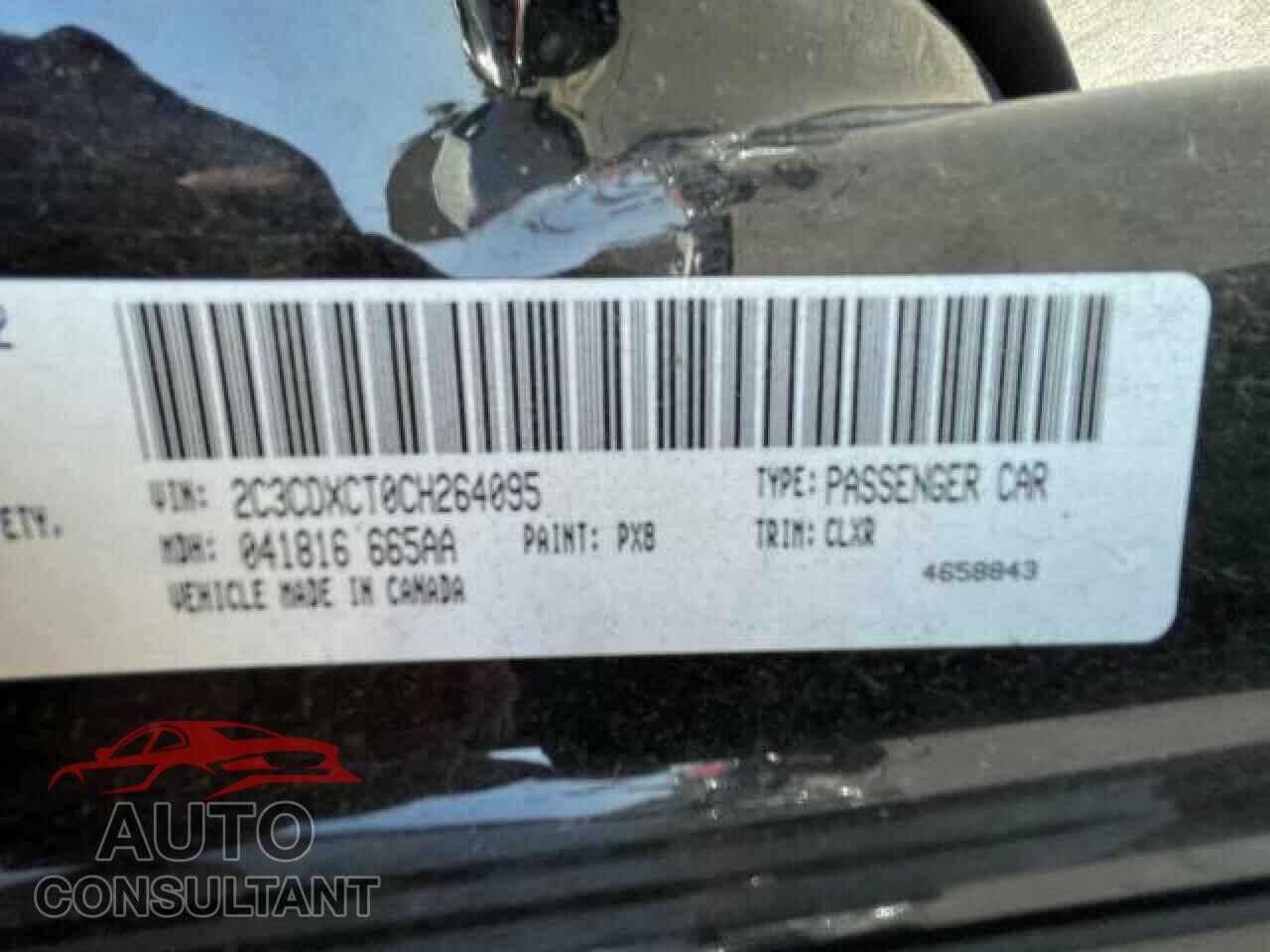 DODGE CHARGER 2012 - 2C3CDXCT0CH264095