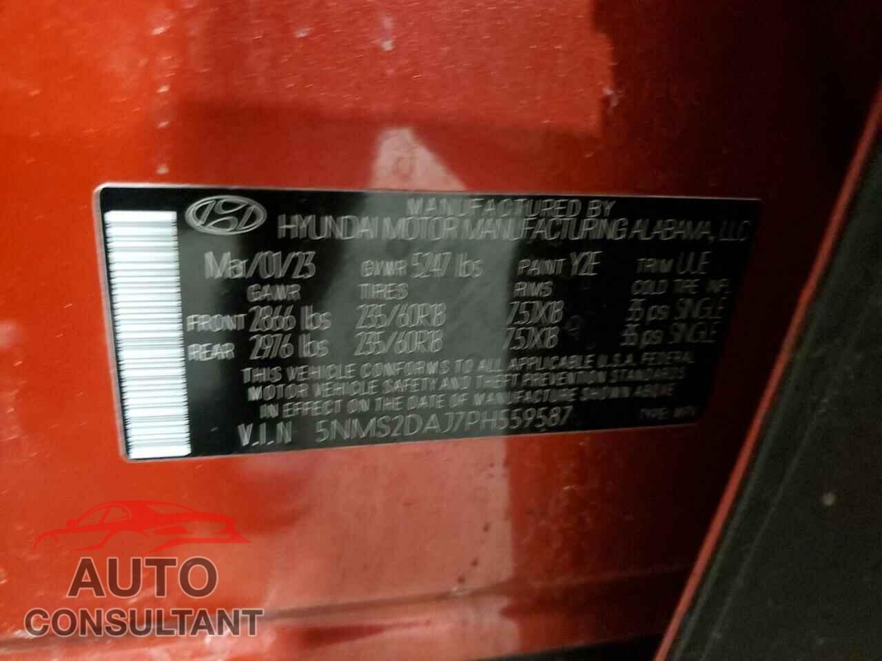 HYUNDAI SANTA FE 2023 - 5NMS2DAJ7PH559587