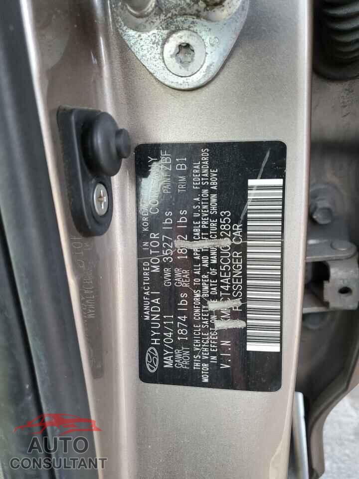 HYUNDAI ACCENT 2012 - KMHCT4AE5CU052853