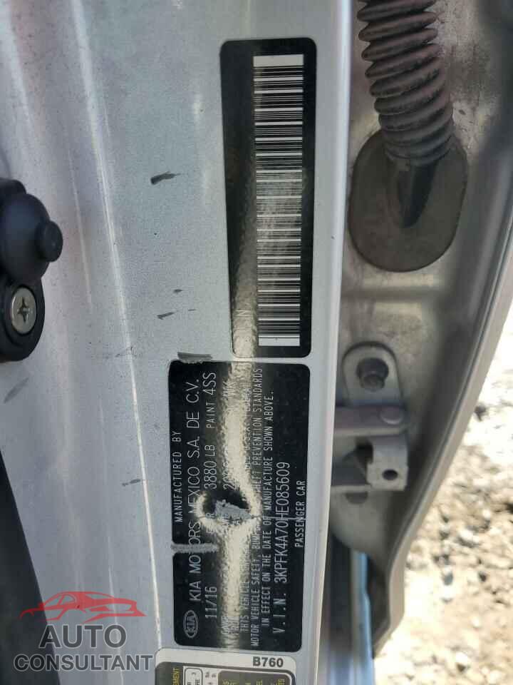 KIA FORTE 2017 - 3KPFK4A70HE085609