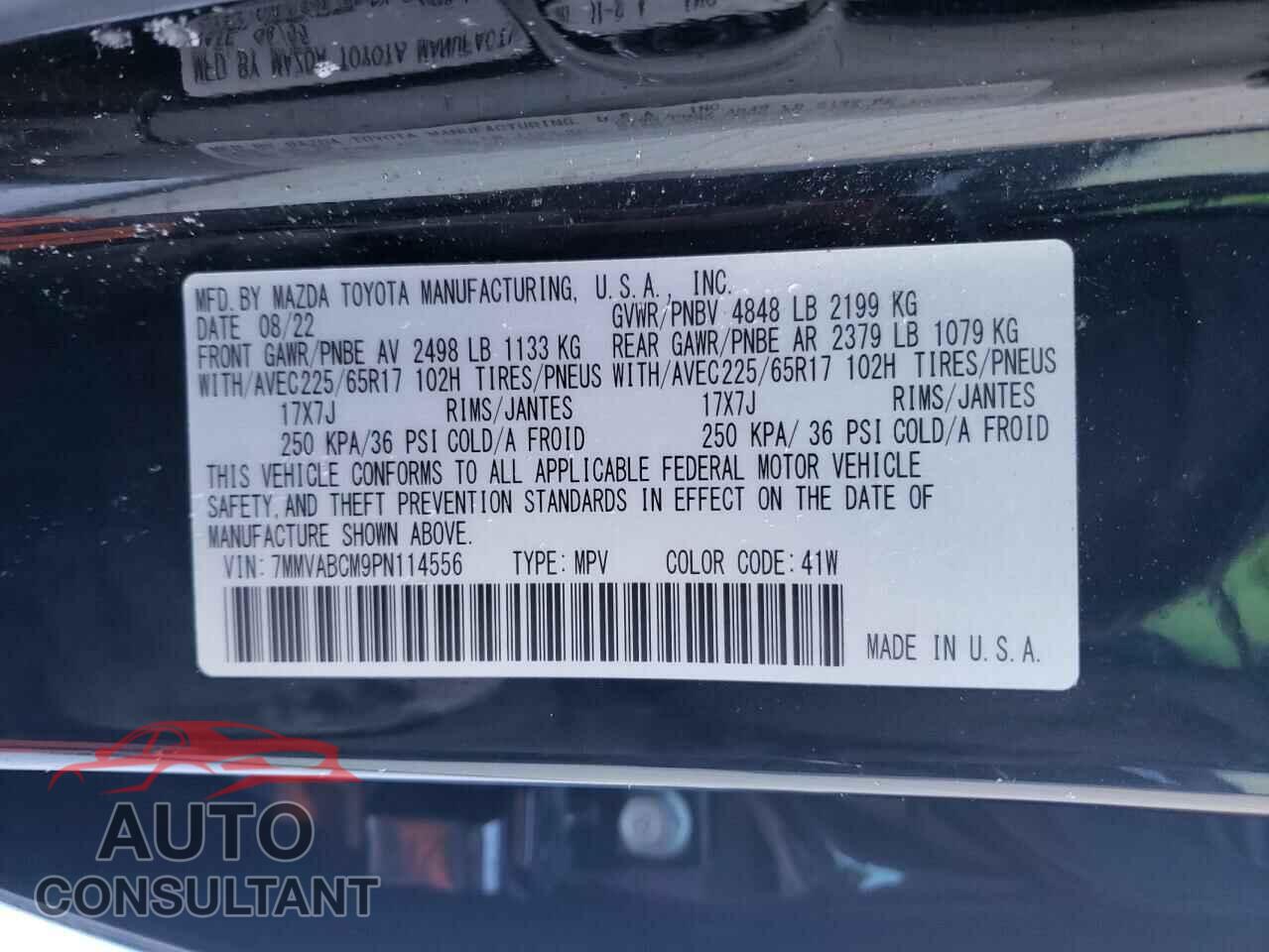 MAZDA CX-50 PREF 2023 - 7MMVABCM9PN114556