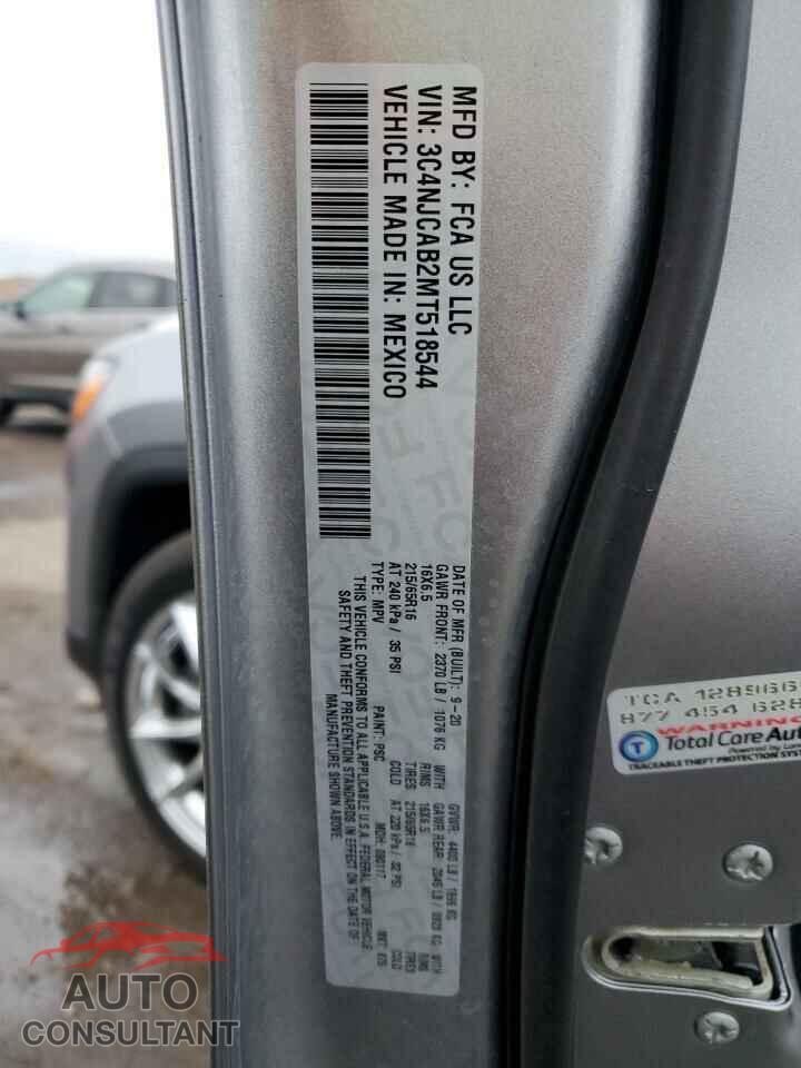 JEEP COMPASS 2021 - 3C4NJCAB2MT518544