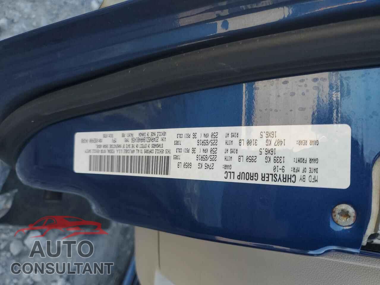 DODGE CARAVAN 2010 - 2D4RN5D18AR481456