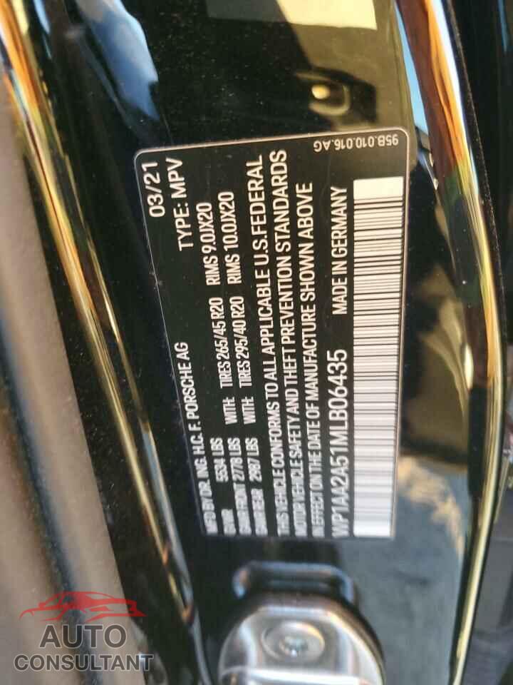 PORSCHE MACAN 2021 - WP1AA2A51MLB06435