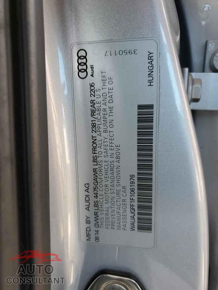 AUDI A3 2015 - WAUAJGFF1F1061976