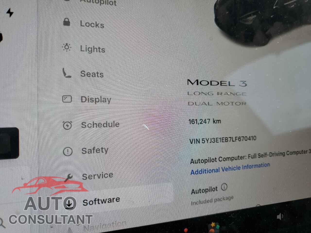 TESLA MODEL 3 2020 - 5YJ3E1EB7LF670410