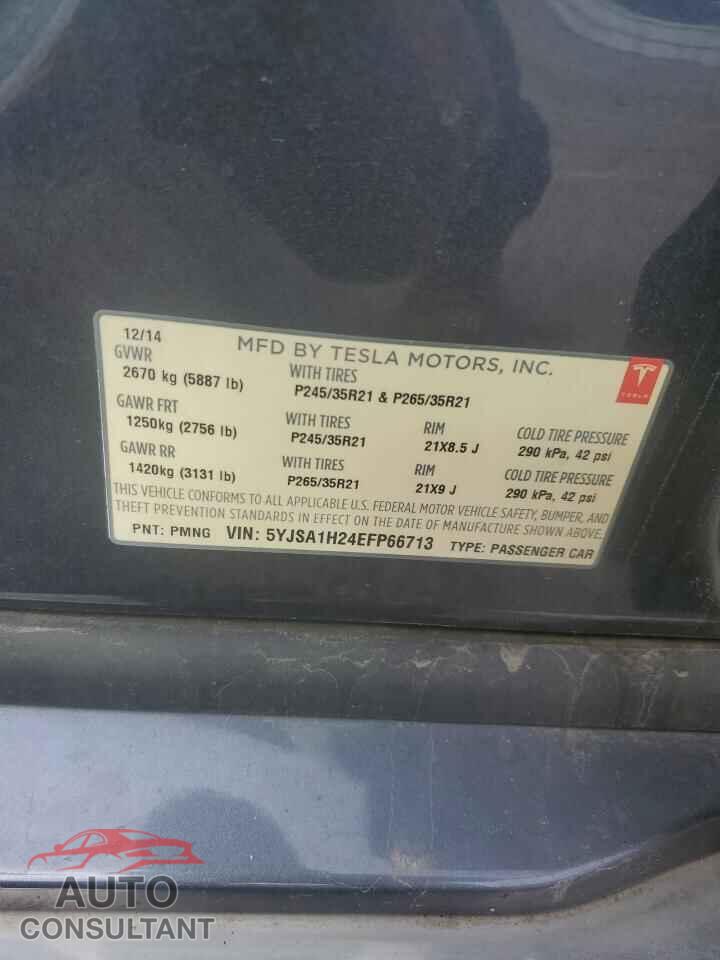 TESLA MODEL S 2014 - 5YJSA1H24EFP66713