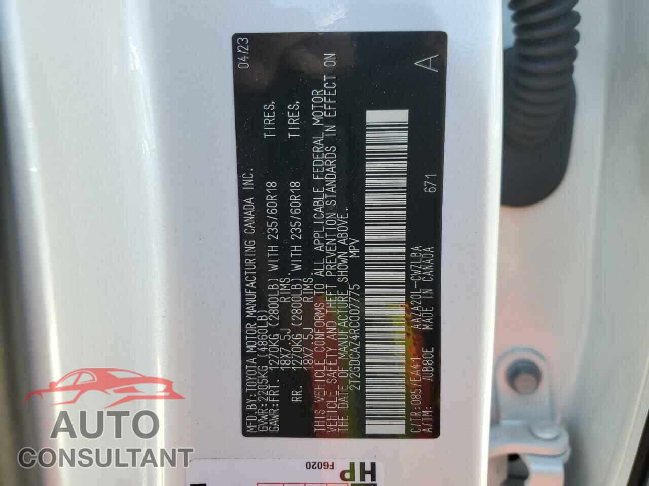 LEXUS NX 250 PRE 2024 - 2T2GDCAZ4RC007775