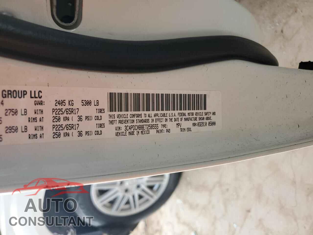 DODGE JOURNEY 2014 - 3C4PDCAB8ET258555