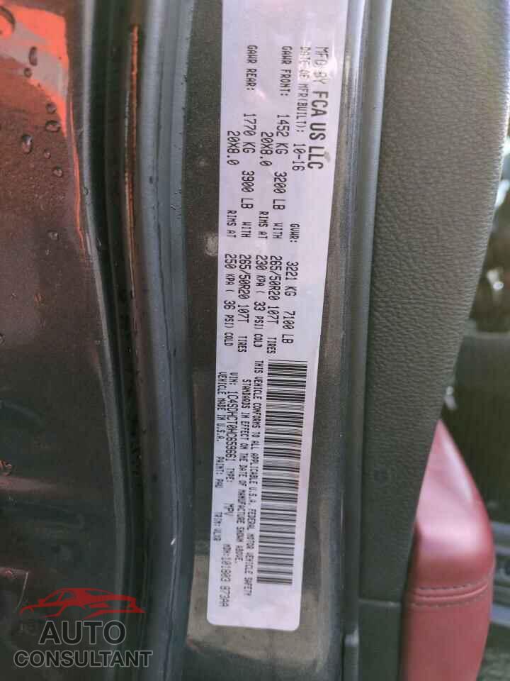 DODGE DURANGO 2017 - 1C4SDHCT0HC659661