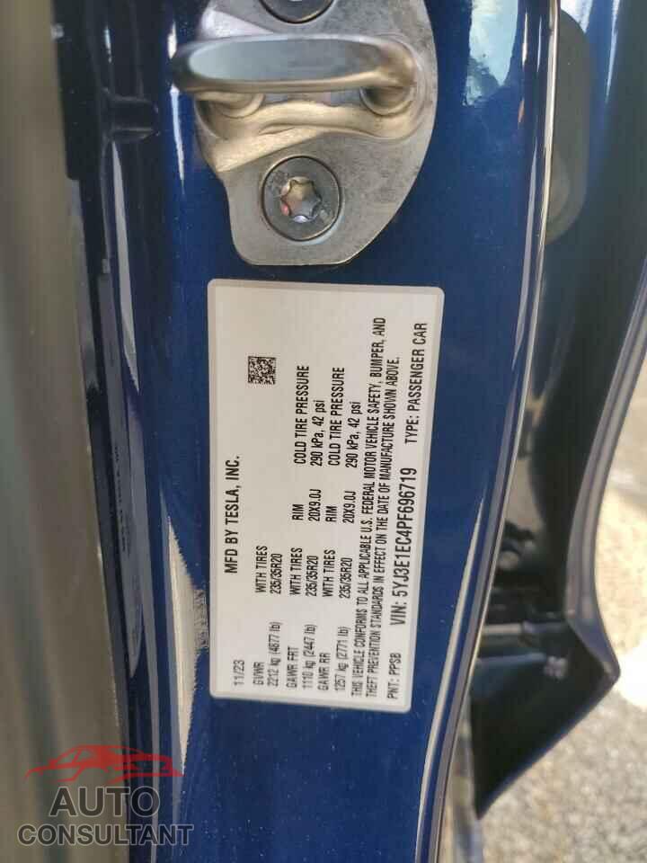 TESLA MODEL 3 2023 - 5YJ3E1EC4PF696719
