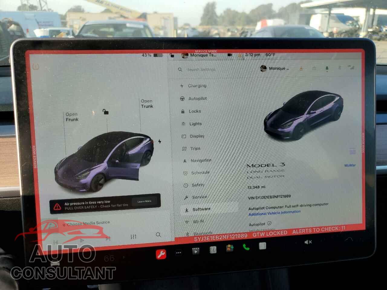 TESLA MODEL 3 2022 - 5YJ3E1EB2NF121989