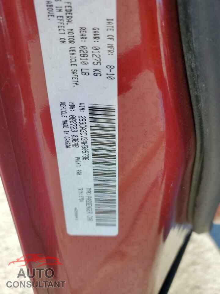 DODGE CHARGER 2010 - 2B3CA3CV3AH305736