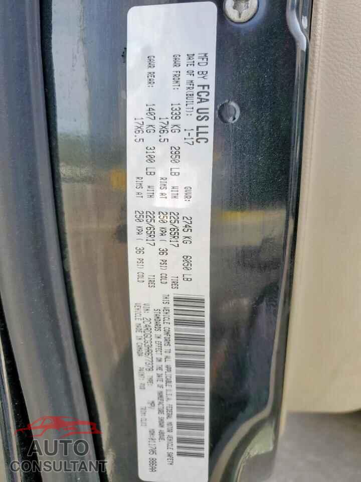 DODGE CARAVAN 2017 - 2C4RDGCG3HR677378