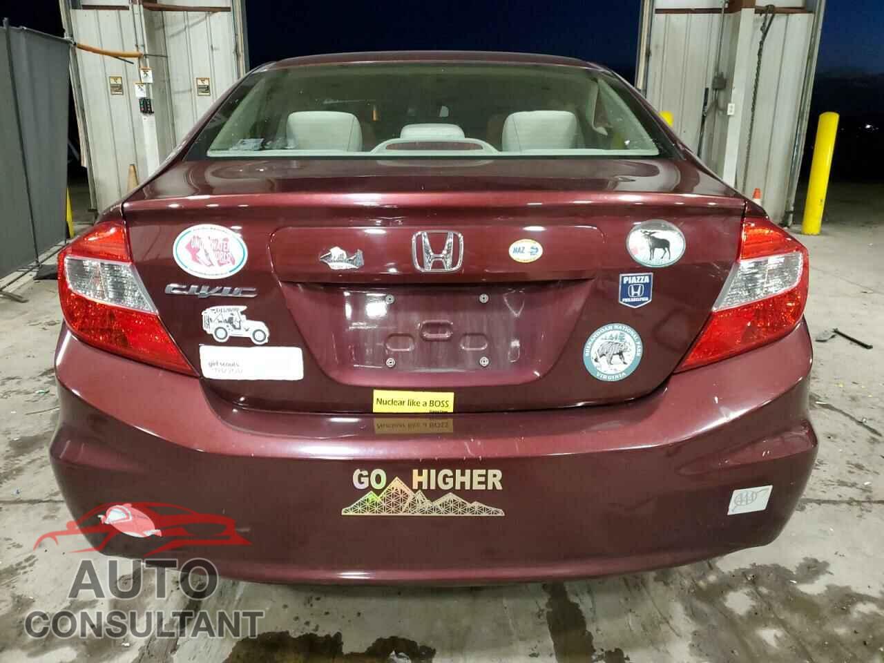 HONDA CIVIC 2012 - 19XFB2F56CE377110