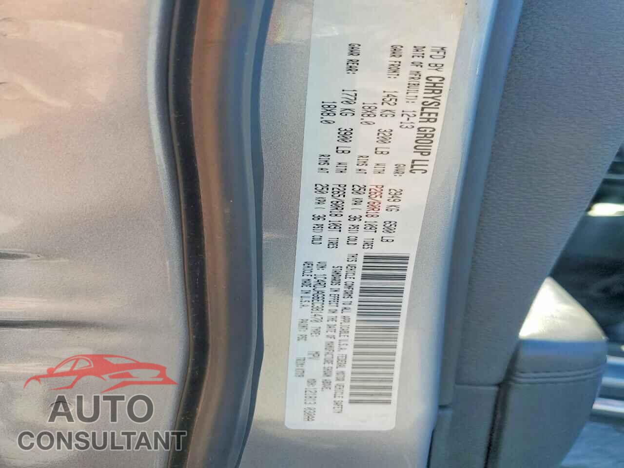 DODGE DURANGO 2014 - 1C4RDJAG6EC381470