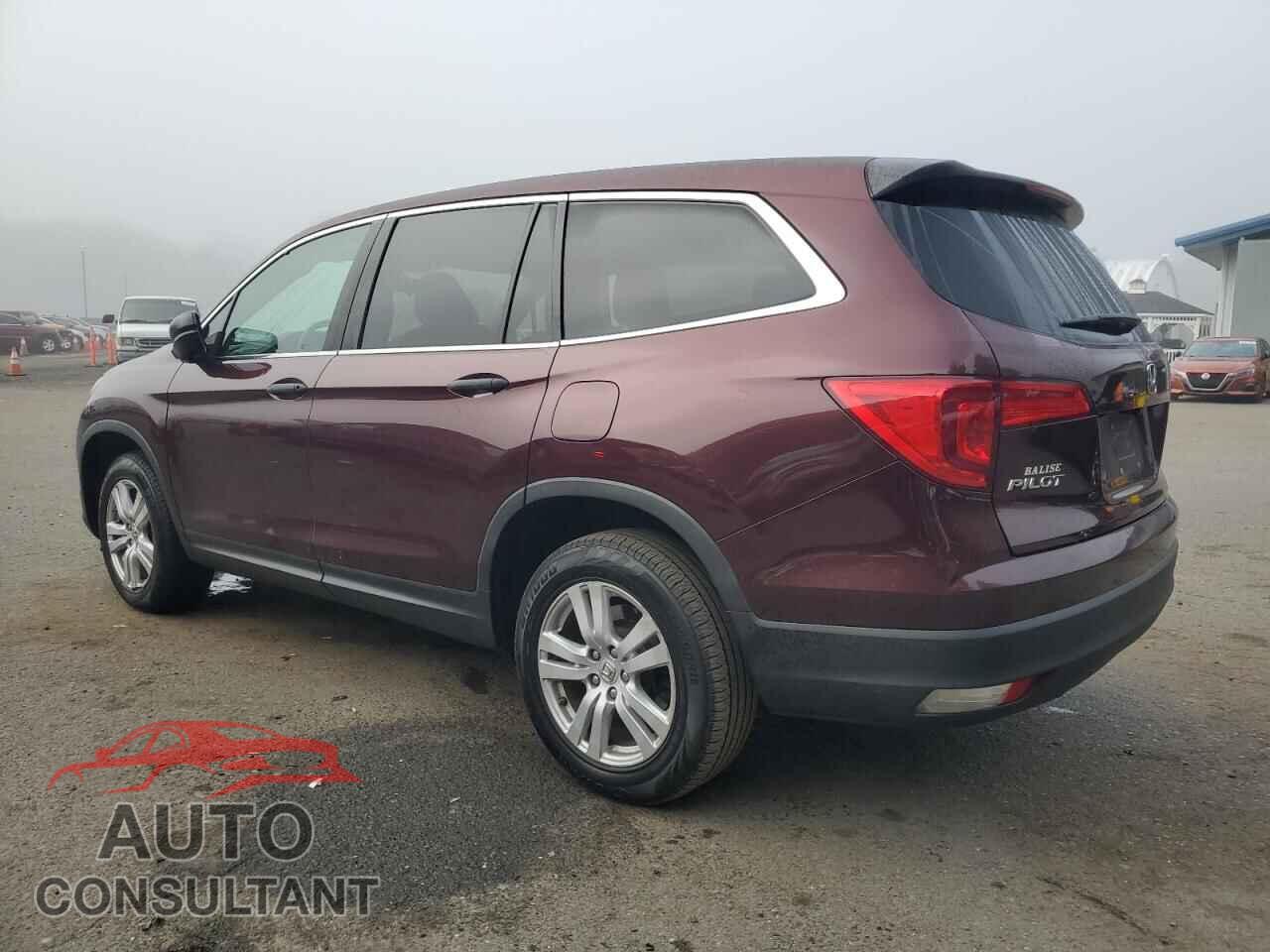 HONDA PILOT 2017 - 5FNYF6H11HB078138