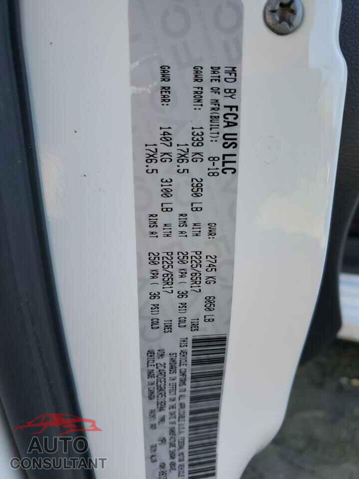 DODGE CARAVAN 2019 - 2C4RDGEG8KR519204