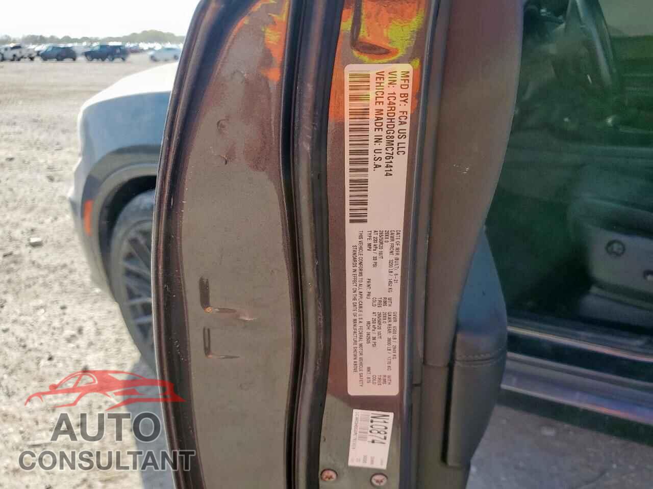 DODGE DURANGO 2021 - 1C4RDHDG8MC761414