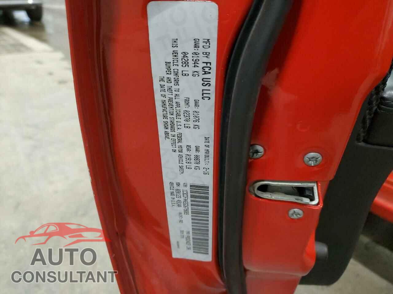 DODGE DART 2016 - 1C3CDFAA2GD679689