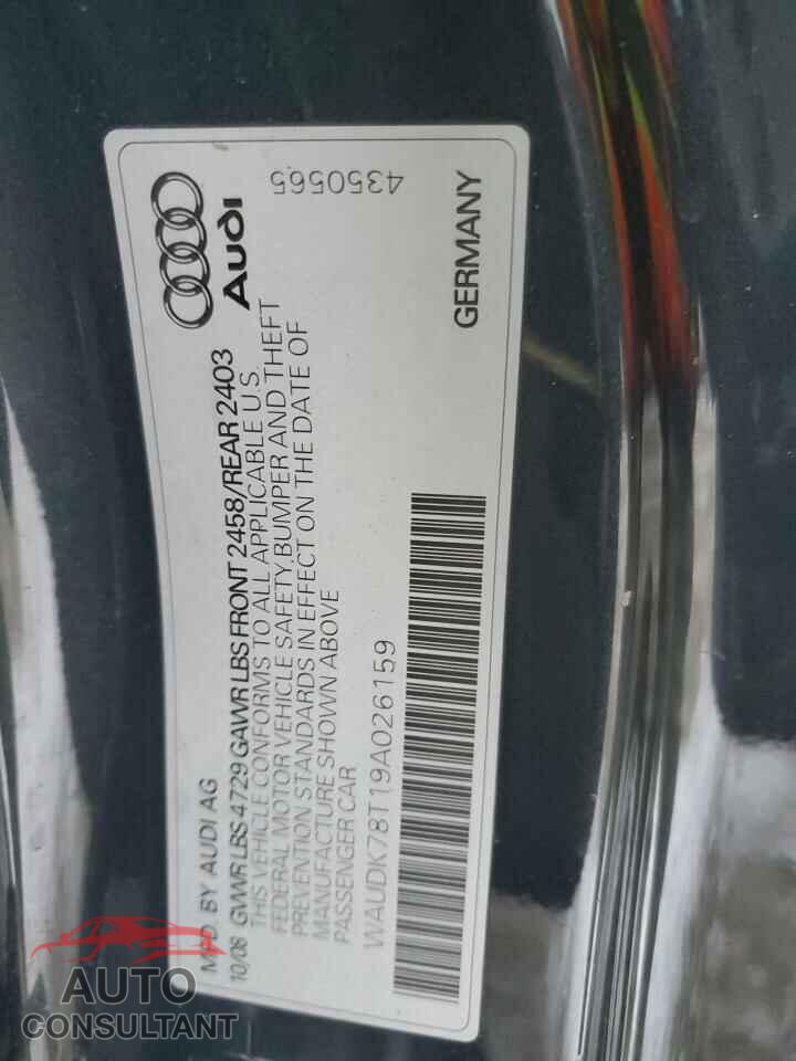 AUDI A5 2009 - WAUDK78T19A026159