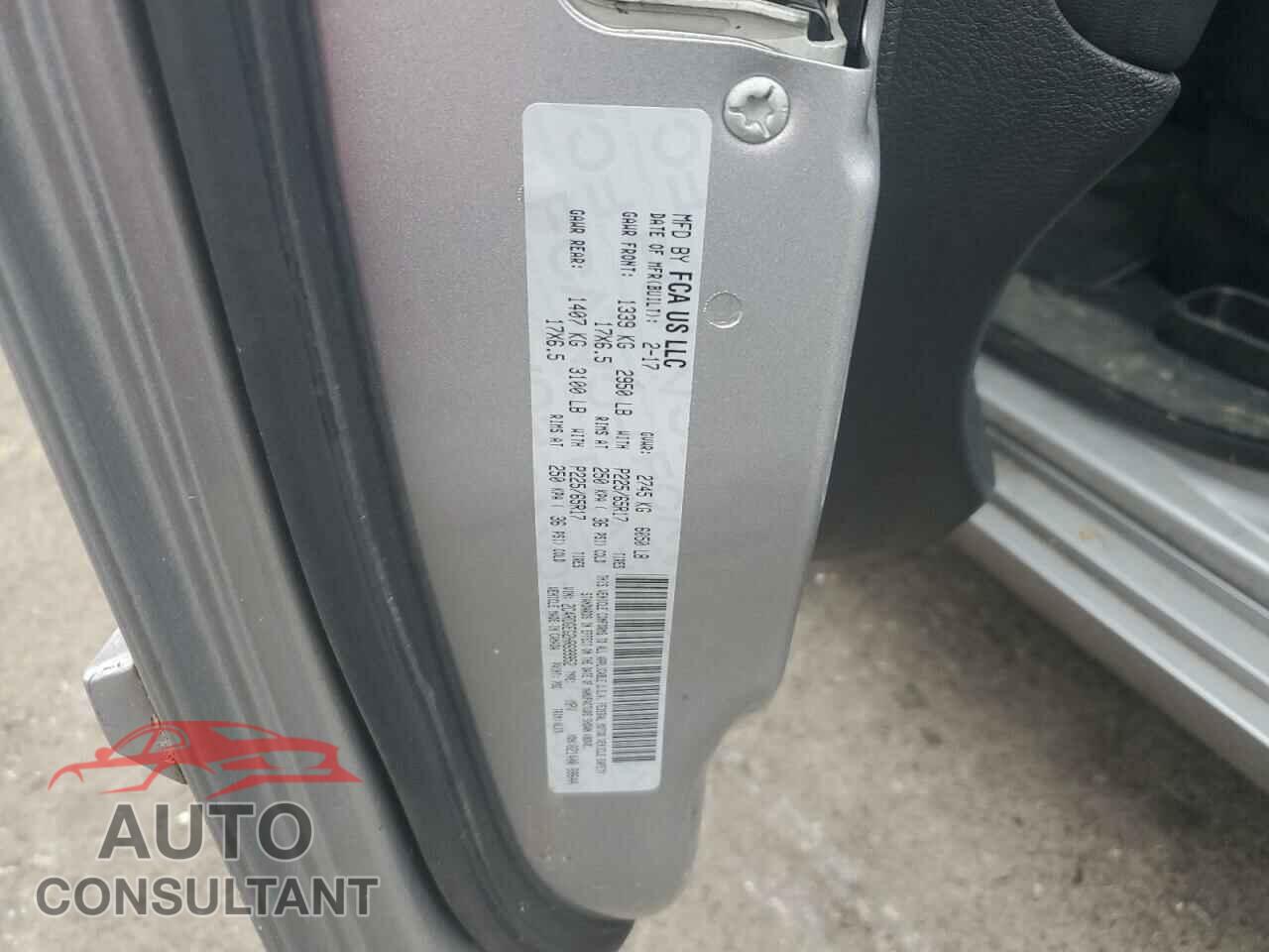 DODGE CARAVAN 2017 - 2C4RDGEG2HR699952